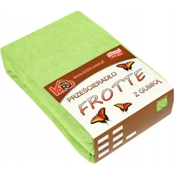 Prostěradlo Froté prostěradlo s gumou 160x200 limetkové 058 KARO