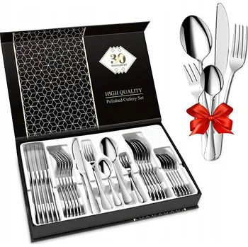 Příbor SADA PŘÍBORŮ PRO 6 OSOB, JÍDELNÍ SOUPRAVA 30 DÍLŮ, OCELOVÉ PŘÍBORY