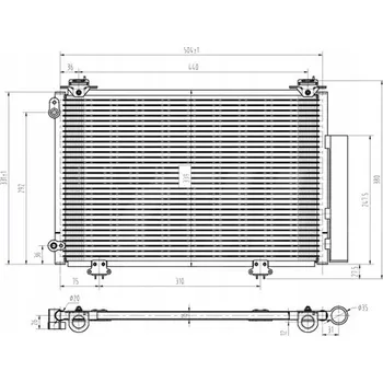 Klimatizace automobilu Hart 607 147 Kondenzátor klimatizace