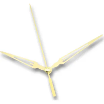 Hodinové ručičky kopinaté 3 - s vteřinovkou - 85/64 - zlaté