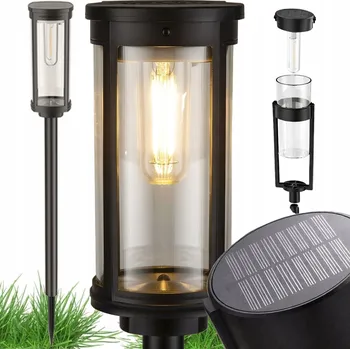 Venkovní osvětlení Solární lampa zapichovací LED-ONE černá 50 cm 1 ks