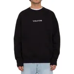 Volcom pánská mikina Stone Crew Black | Černá | Velikost M