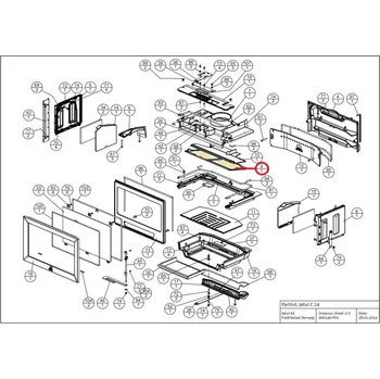 Krbová kamna Jotul - náhradní deflektor C 24 spodní - 12044815