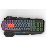 A4Tech BLOODY B318, klávesnice CZ, herní, podsvícená, voděodolná typ drátová (USB), černá