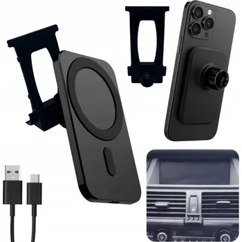 DEDIKOVANÝ DRŽÁK TELEFONU BMW X5/X6 2008-2013 S ADAPTÉREM MAGSAFE NA PALUBNÍ DESKU