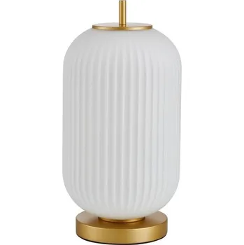 Lampička Stolní lampa Italux Olmeto bílá, žlutá 10 W