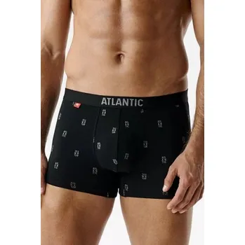 Boxerky 3 PACK boxerky Atlantic 3MH-227 Černo-modrá L