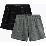 Atlantic PÁNSKÉ BOXERKY 2MBX-084 VOLNÉ Barva: czarny/khaki, Velikost: XXL