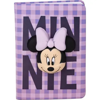 Cerda 3D zápisník MINNIE linkovaný fialový