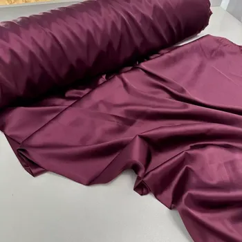 Armani satén Bordó (E) (Lehká vzdušná lesklá šatovka)