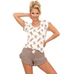 Donna DÁMSKÉ PYŽAMO RENI 1/2 Barva: Béžová, Velikost: XXL