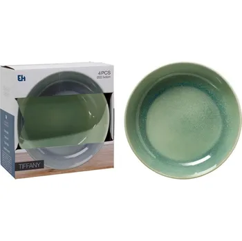 Talíř EXCELLENT HOUSEWARE Talíř hluboký sada 4 ks pr. 23 cm zelená KO-Q07000150