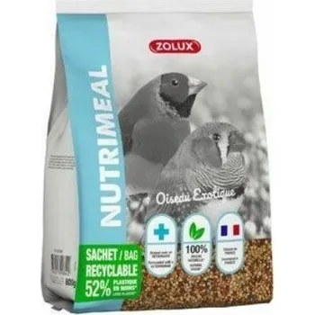 Pro ptáka Zolux Nutrimeal krmivo pro exotické ptáky 800 g