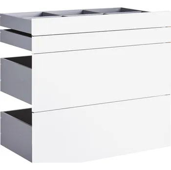 Šatní skříň Sada Zásuvek Unit, vysoce lesklá bílá, 91 cm, 83 cm, 47 cm