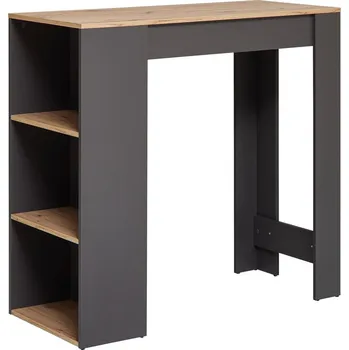 Barový stolek Barový Stůl Dandy 115X50Cm, antracitová, dub artisan, 115 cm, 108 cm, 50 cm