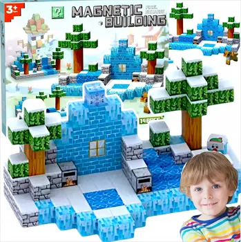 ostatní stavebnice STAVEBNICE KRYCHLE PIXELE 148 DÍLKŮ ZIMNÍ ZEMĚ SNŮ XXL