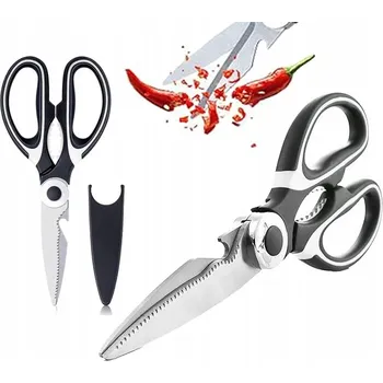 Kuchyňské nůžky KUCHYŇSKÉ NŮŽKY DO KUCHYNĚ NŮŽKY OCEL NA MASO KRÁJENÍ DRŮBEŽE KUŘECÍCH RYB