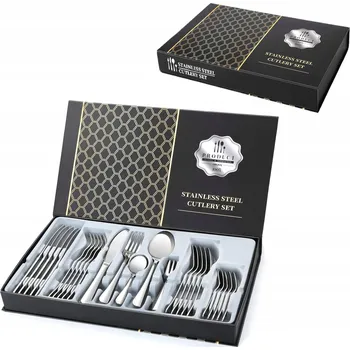 Příbor SADA PŘÍBORŮ PRO 6 OSOB, JÍDELNÍ SOUPRAVA 30 DÍLŮ, OCELOVÉ PŘÍBORY