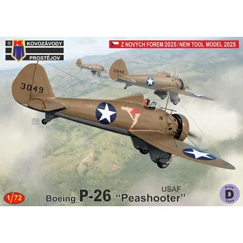 Plastikový model 1/72 P-26 Peashooter USAF (3x camo)