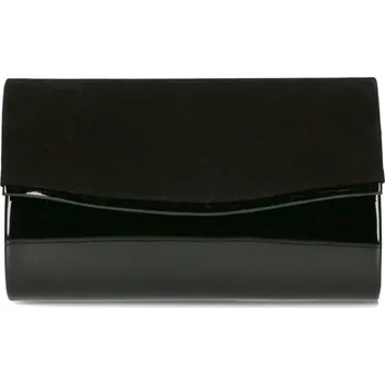 Kabelka Pevné částečně semišové/lesklé psaníčko 351251251 černé