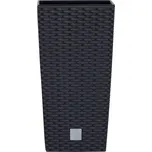 Květináč RATO SQUARE s vložkou antracit 26,5 cm