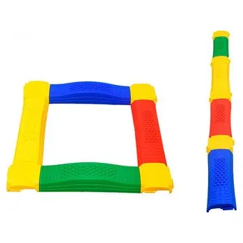 Dětské hřiště Balanční dráha VLNKY – sada 8 ks, krátké a dlouhé díly, protiskluzná