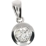 Zlatnictví Helios Přívěsek diamantový z bílého zlata