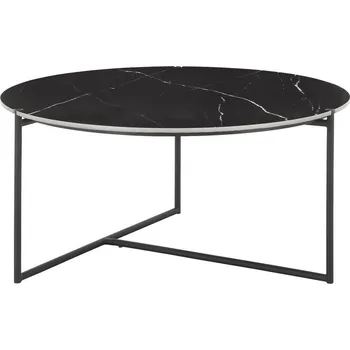 Konferenční stolek Konferenční stolek Nila, černá, bílá, 79,5 cm, 39 cm, 79,5 cm