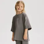 Reserved - Tričko ze směsi modalu - tmavě šedá - 071HU-90X - 071HU-90X-U12