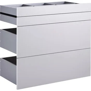 Šatní skříň Sada Zásuvek Unit, světle šedá, 91 cm, 83 cm, 47 cm
