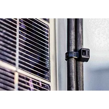 Stahovací páska Kabelová vázací páska Nedá se uvolnit 111-01719 T30R-PA11-BK 150mm 3,5 mm Černá PA 11 HellermannTyton