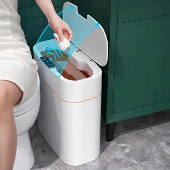 Odpadkový koš ODPADKOVÝ KOŠ AUTOMATICKÝ DO KOUPELNY S BEZDOTYKOVÝM SENZOREM POHYBU 15L