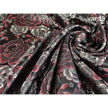 HEDVA ČESKÝ BROKÁT Ondrin 160 krojový brokát RŮŽE černá | 19