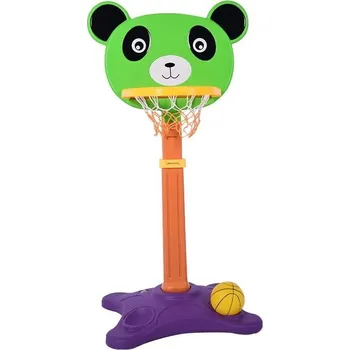 Dětské hřiště Dětský basketbalový koš Panda – nastavitelný stojan s terčem