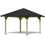 LANIT PLAST, s.r.o. zahradní altán KARIBU CORDOBA 68820 vč. černého střešního šindele LG1938