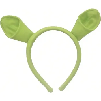 Karnevalový kostým dovoz Uši na čelence Shrek zelené