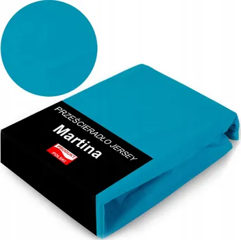 Prostěradlo Prostěradlo 160x200 Jersey s Gumou Prodyšné Odolné Barva TYRKYSOVÁ