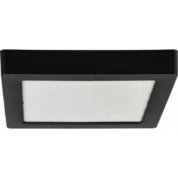 Stropní Svítidlo čtvercový Berge 21 x 3 cm bílý, černý