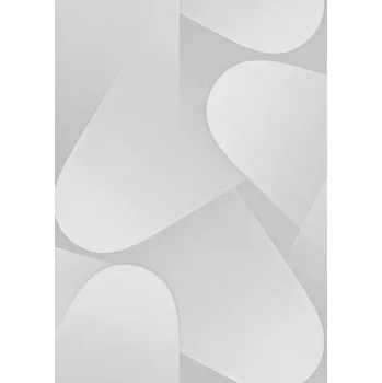 Tapeta DIMEX | Vliesová tapeta na zeď 1042331V | 0,53 x 10,05 m | bílá, krémová, šedá, metalická + Bílá, krémová, šedá, metalická vliesová tapeta na stěnu 1042331V v rozměru 0,53 x 10,05 m