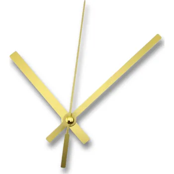 Hodinové ručičky hranaté s vteřinovkou - 100/70 - zlaté