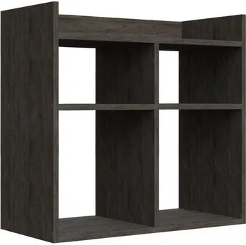 Botník Regál NA Boty Vista, tmavý dub, 75,6 cm, 72 cm, 35,6 cm