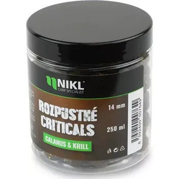 Návnadová surovina KAREL NIKL - Rozpustné Criticals boilie Calanus & Krill 14 mm 250 ml