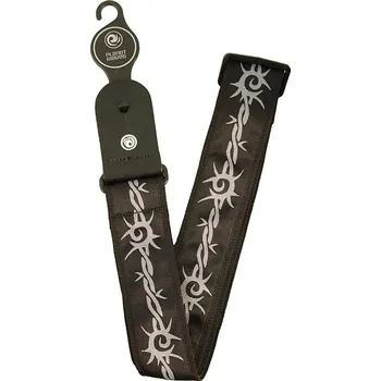 Hudební nástroj D'Addario Planet Waves Dark Side Barbed Wire Kytarový pás