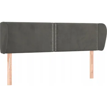 VidaXL Čelo postele s ušima, tmavě šedé, 147x23x78/88 cm