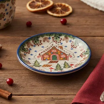 Talíř Dezertní talíř Ceramika Bolesławiecka Kalich 16 cm - dek. DU-1127