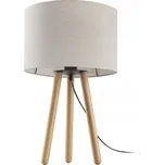 Stolní lampa TK-Lighting Tokyo čirá, béžová, hnědá 15 W