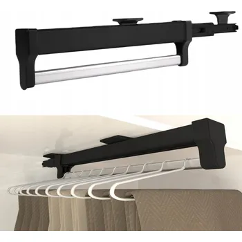 Věšák VÝSUVNÝ VĚŠÁK NA OBLEČENÍ ELEGANT 30CM