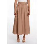 Rino & Pelle Rino&Pelle sukně s viskózou Tosca hnědá Velikost: 38