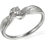 Gems, Zajímavý diamantový prsten Zaira, bílé zlato, vel. 52, prům. 16.6 mm, 585-38-1-7001.1B00.0.52.HSI.000