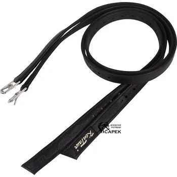 Jezdectví Třmenové řemeny Kentaur -TELETINA- - Černá - 140cm